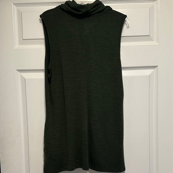 New Directions Dark Green Sleeveless Tunic - Picture 4 of 5
